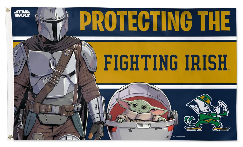 Notre Dame Flag 3x5 Mandalorian Star Wars