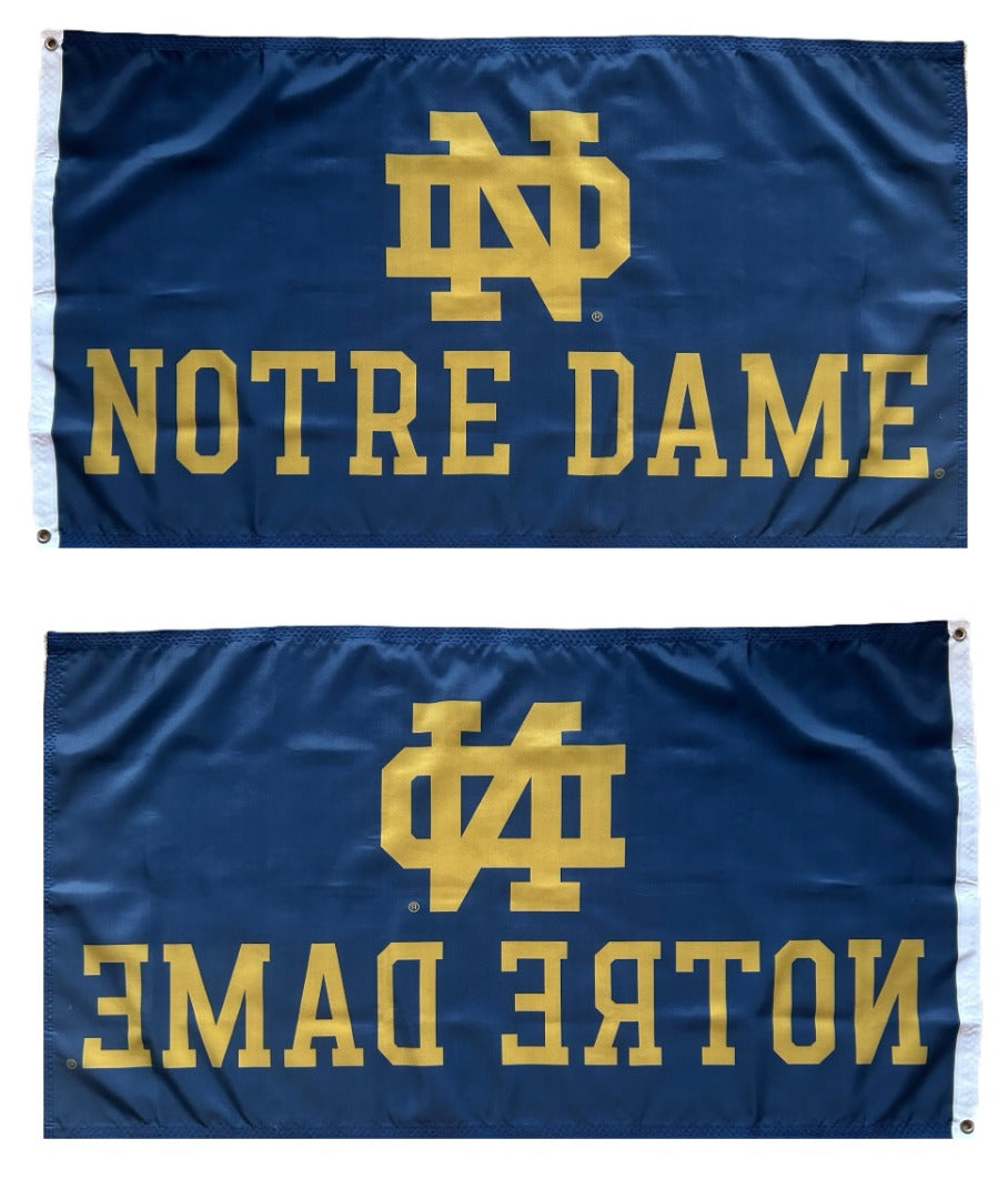 Notre Dame Flag 3x5 ND Dark Gold Logo