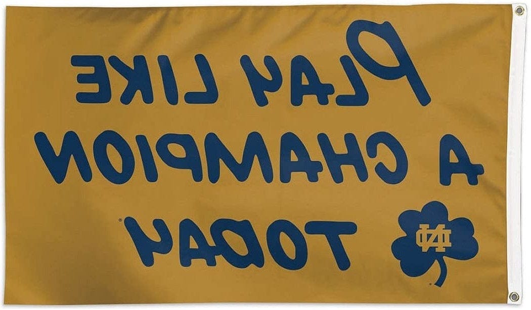 Notre Dame Flag 3x5 Play Like A Champion