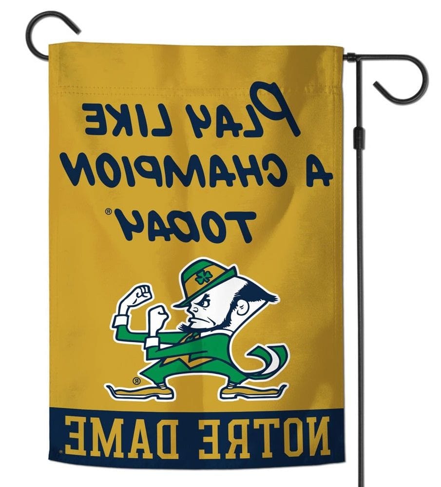 Notre Dame Garden Flag Play Like A Champion Today