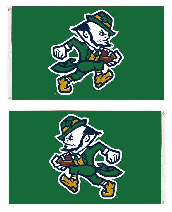 Notre Dame New Mascot Football 3x5 Flag