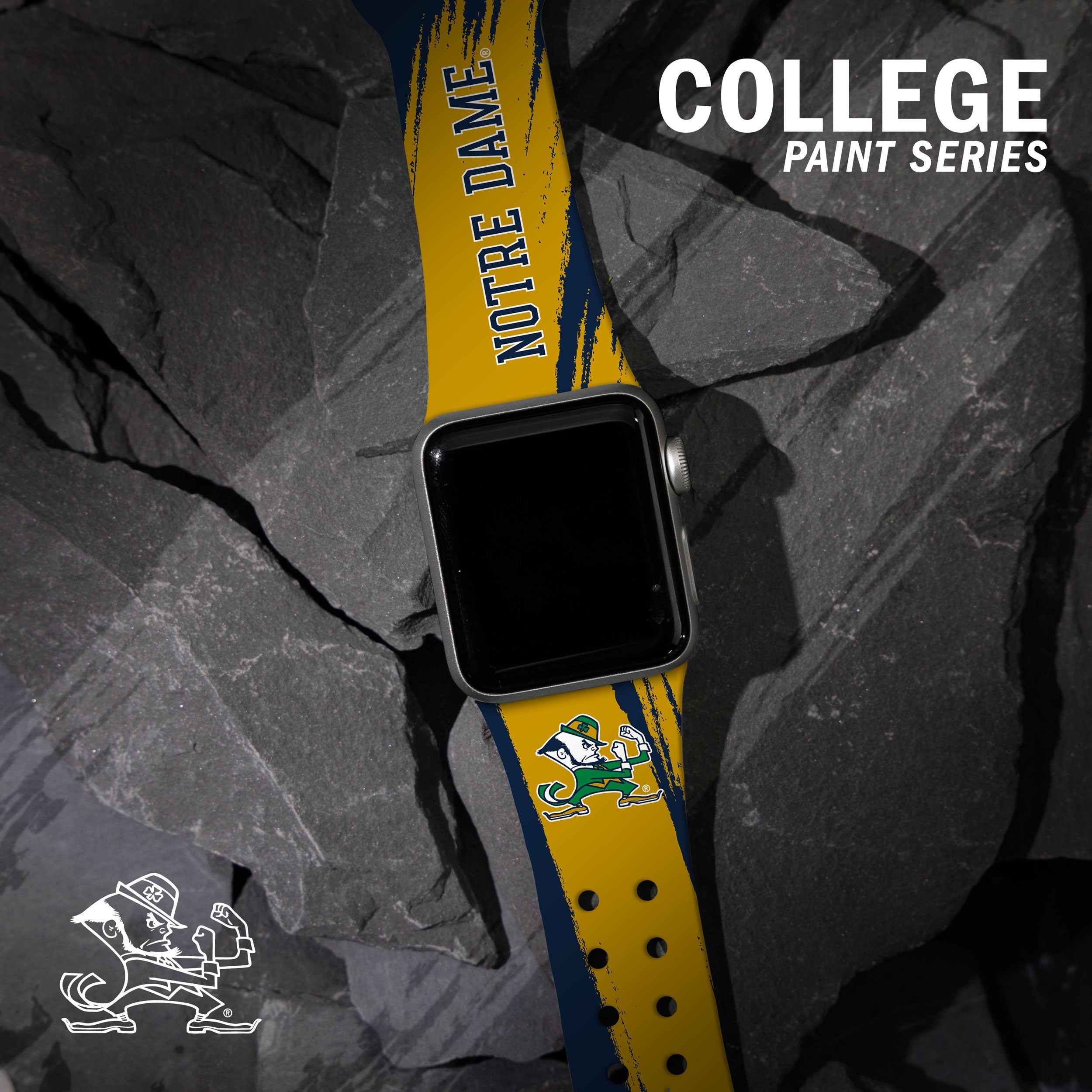 Notre Dame Fighting Irish HD Apple Watch Band 27
