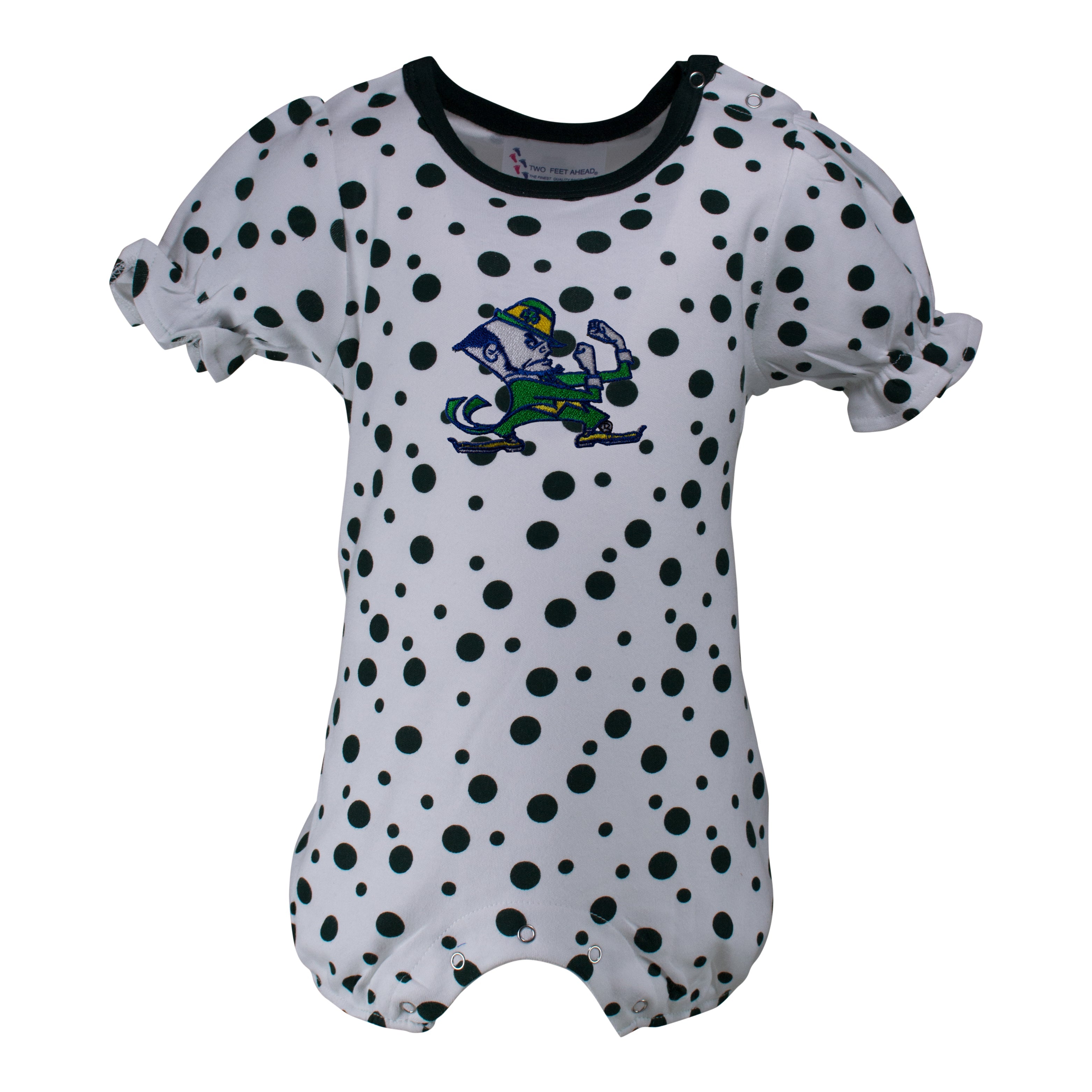 Notre Dame Polka Dot Girl's Romper