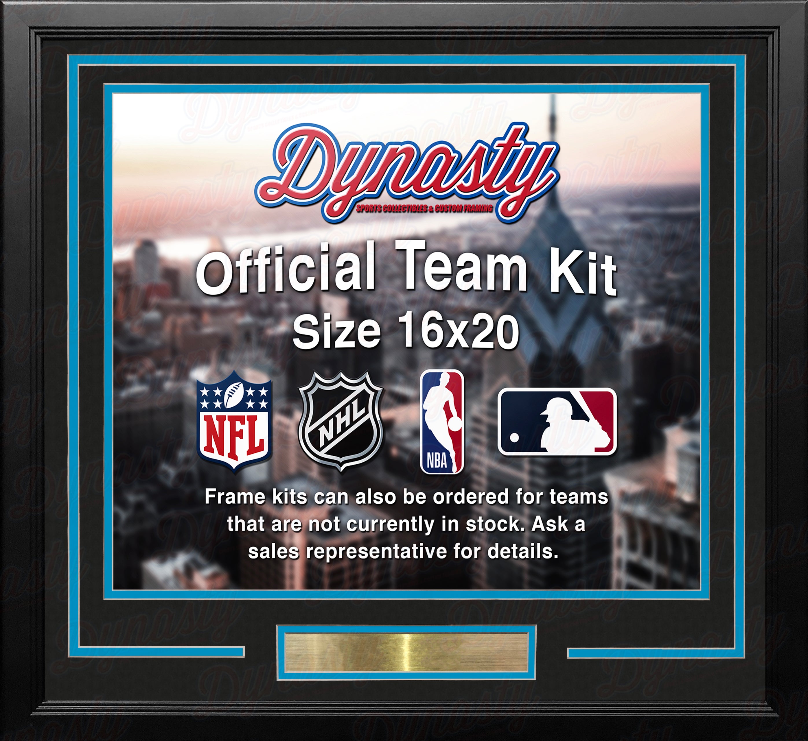 Denver Nuggets Throwback Custom NBA Basketball 16x20 Picture Frame Kit (Multiple Colors) 4