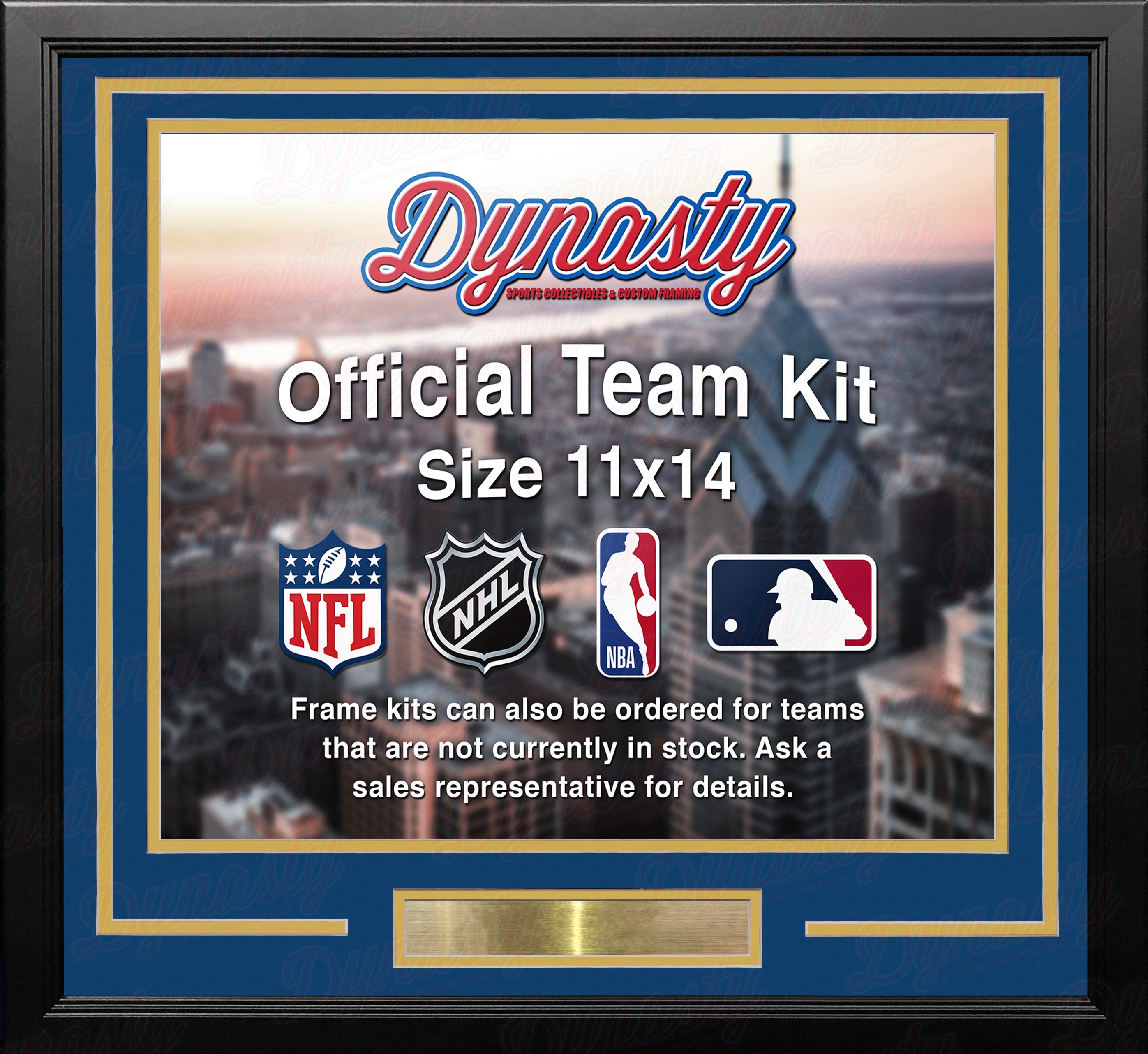 Denver Nuggets Custom NBA Basketball 11x14 Picture Frame Kit (Multiple Colors) 2