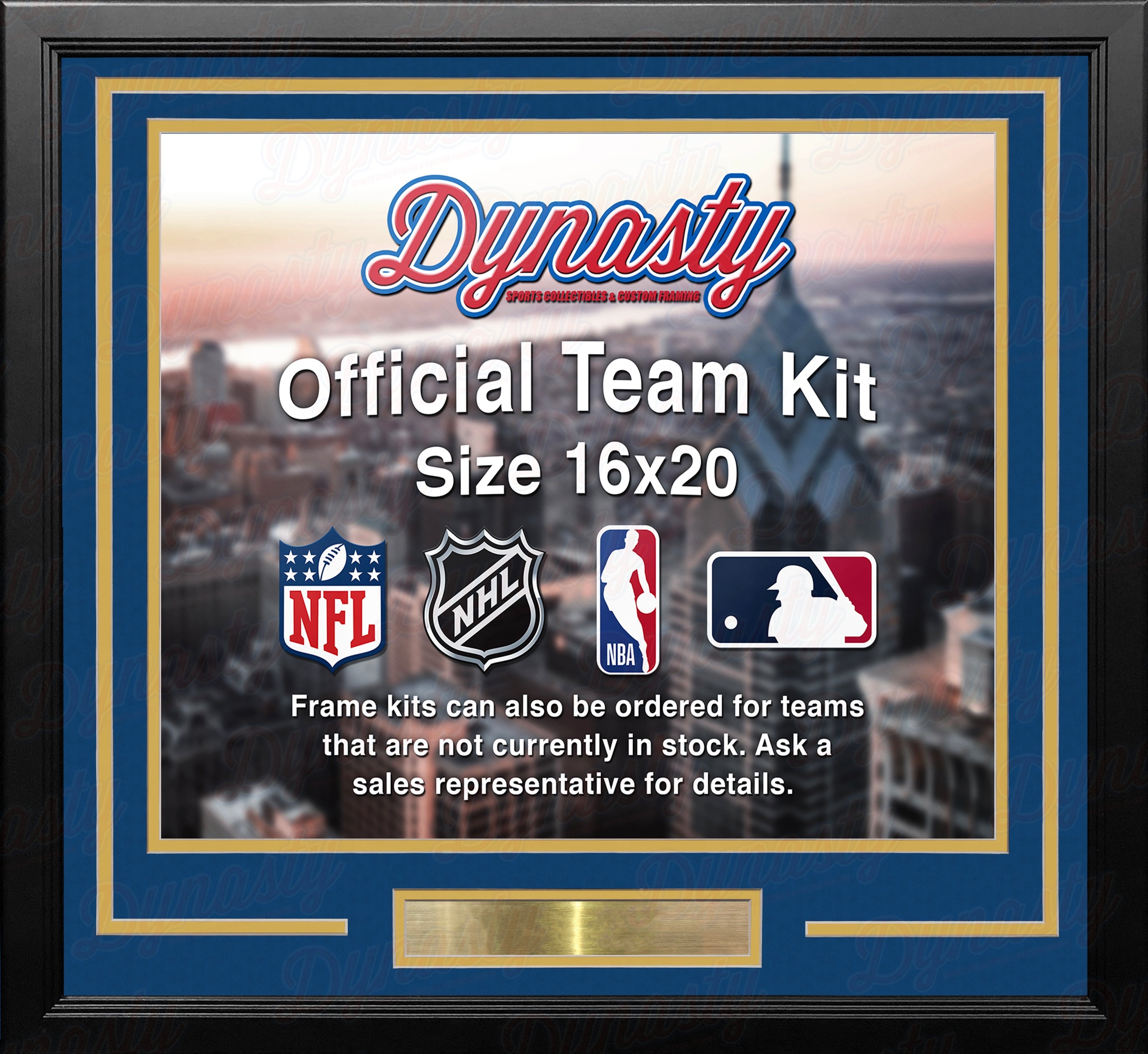 Milwaukee Brewers Custom MLB Baseball 16x20 Picture Frame Kit (Multiple Colors) 2