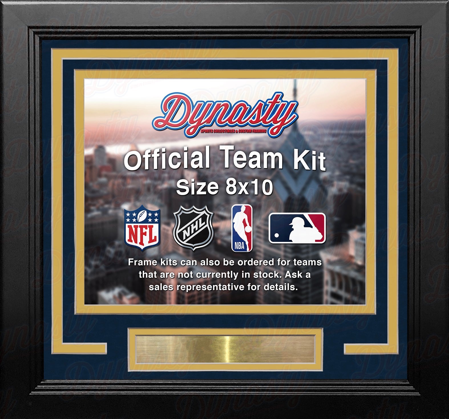 Milwaukee Brewers Custom MLB Baseball 8x10 Picture Frame Kit (Multiple Colors)