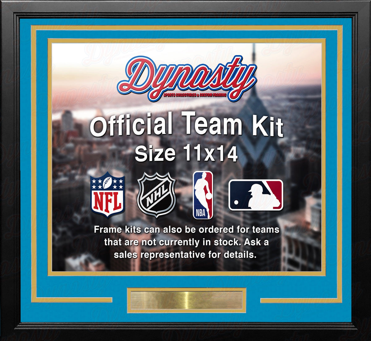 Denver Nuggets Throwback Custom NBA Basketball 11x14 Picture Frame Kit (Multiple Colors) 1