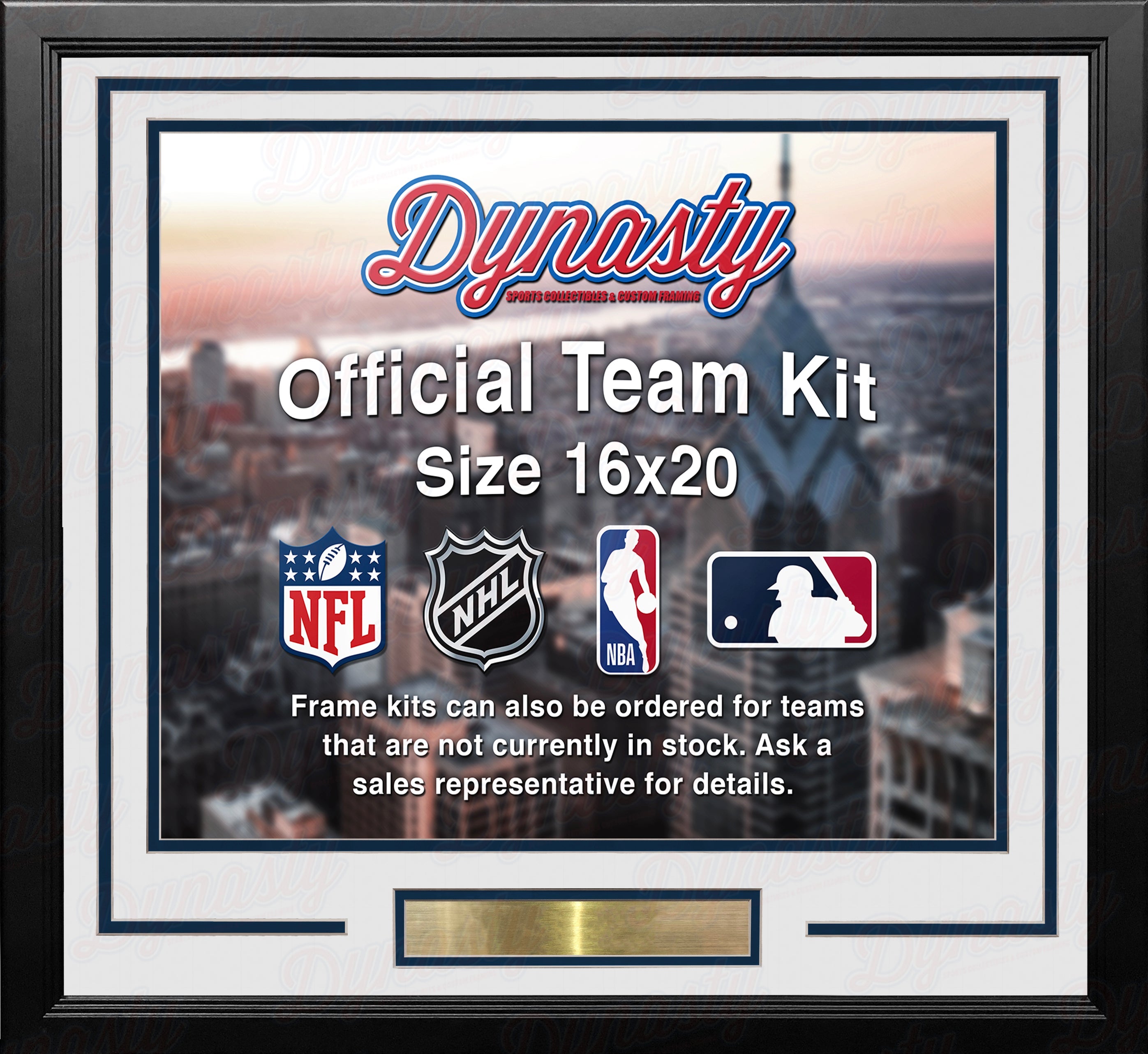 Milwaukee Brewers Custom MLB Baseball 16x20 Picture Frame Kit (Multiple Colors) 3