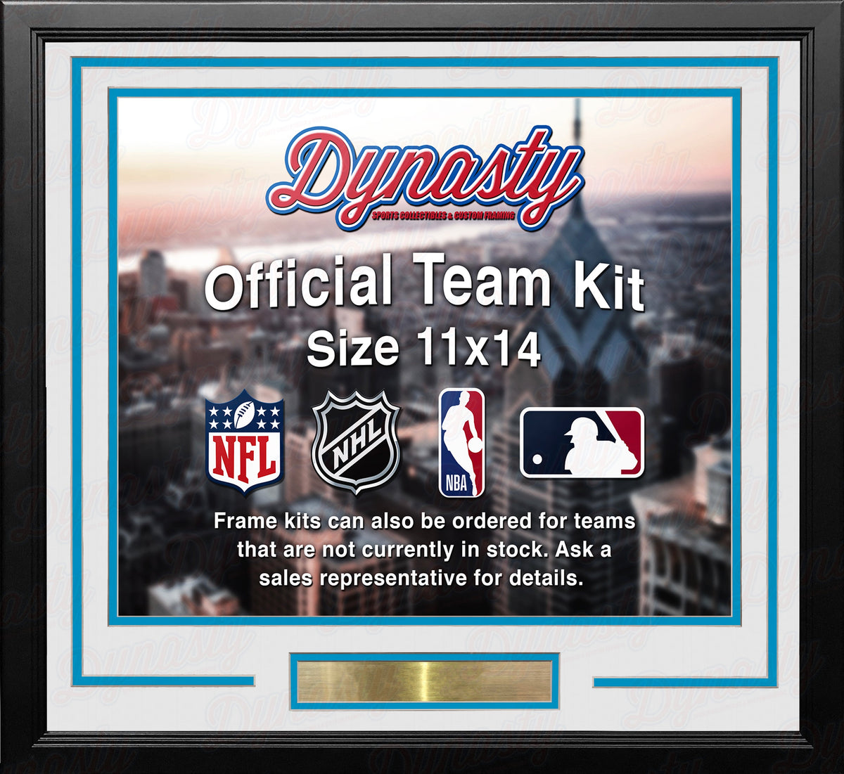 Denver Nuggets Throwback Custom NBA Basketball 11x14 Picture Frame Kit (Multiple Colors) 3