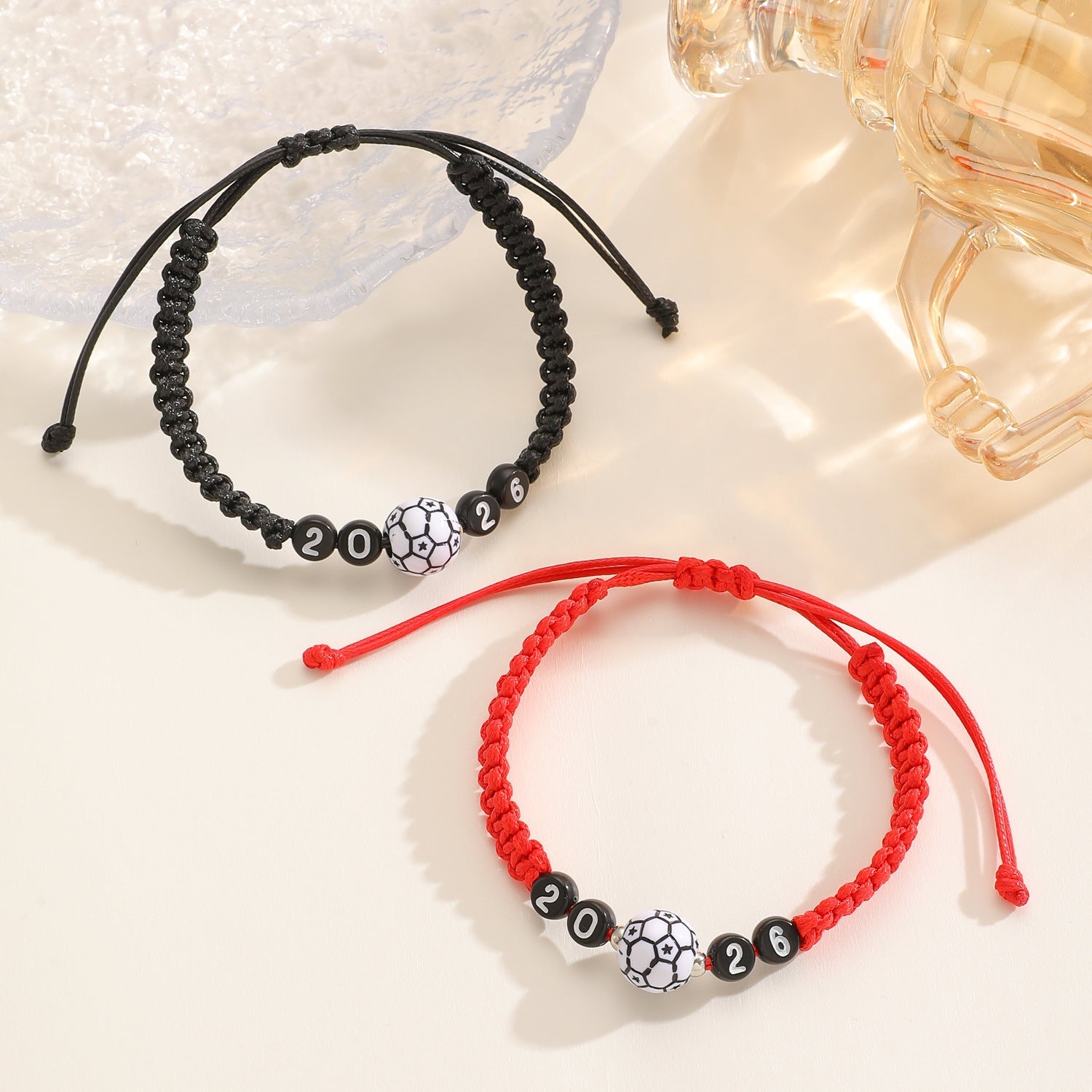 USA Canada Mexico World Cup Soccer Bracelet Adjustable Woven Bracelet 4