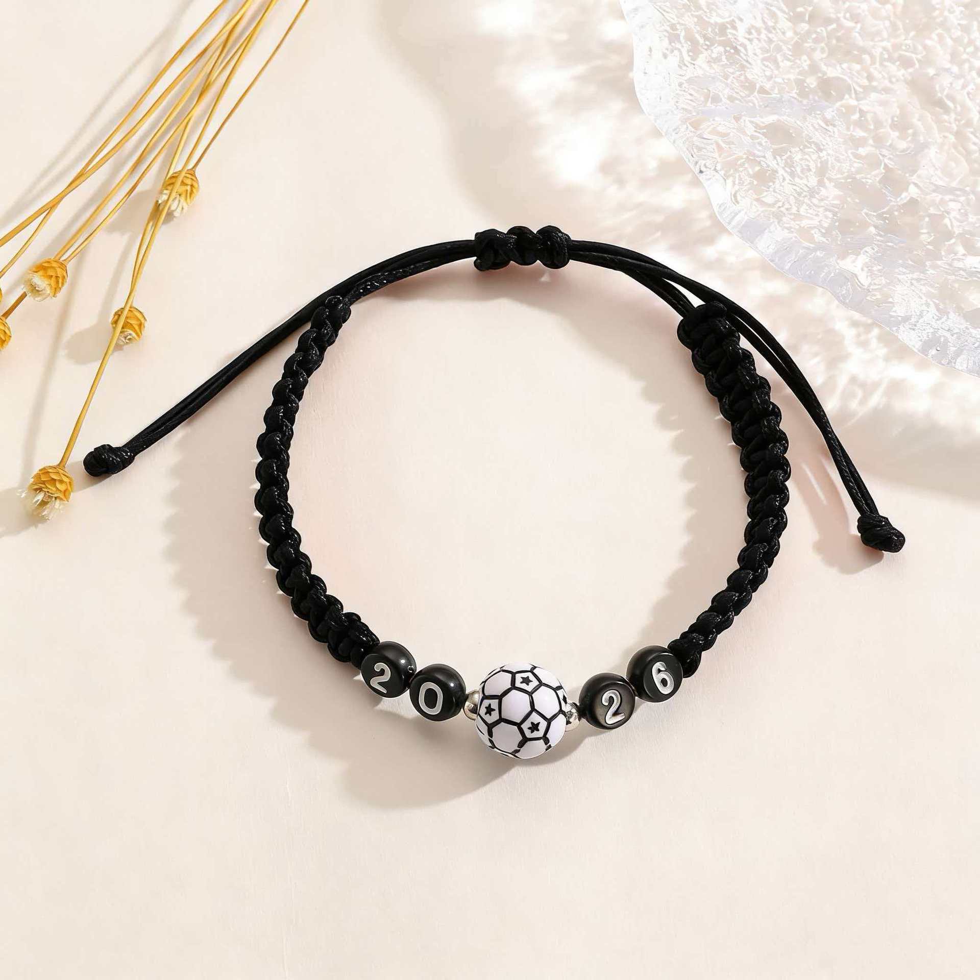 USA Canada Mexico World Cup Soccer Bracelet Adjustable Woven Bracelet 9