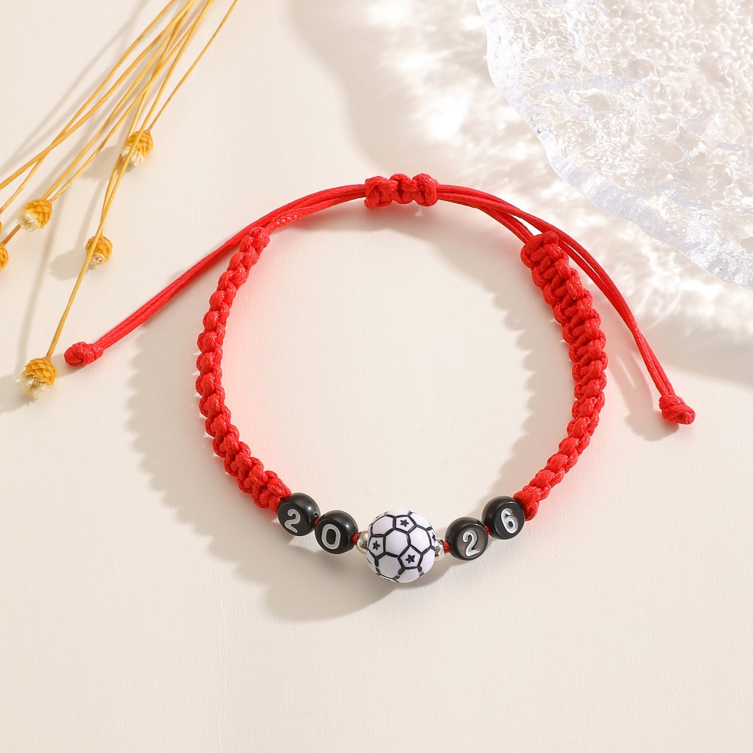 USA Canada Mexico World Cup Soccer Bracelet Adjustable Woven Bracelet 8