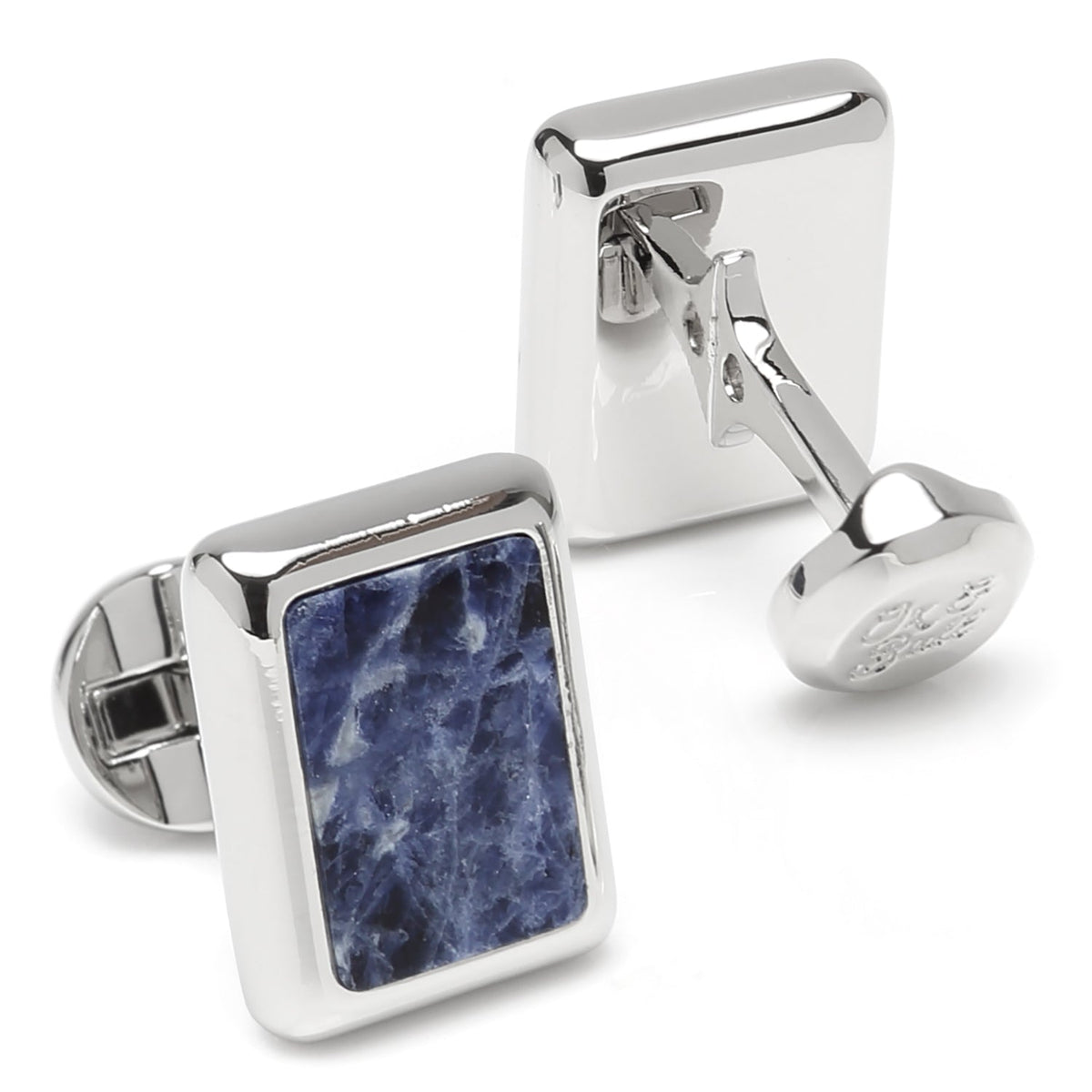 Silver and Sodalite JFK Presidential Cufflinks 2