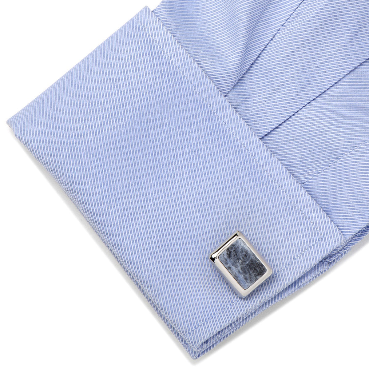 Silver and Sodalite JFK Presidential Cufflinks 3