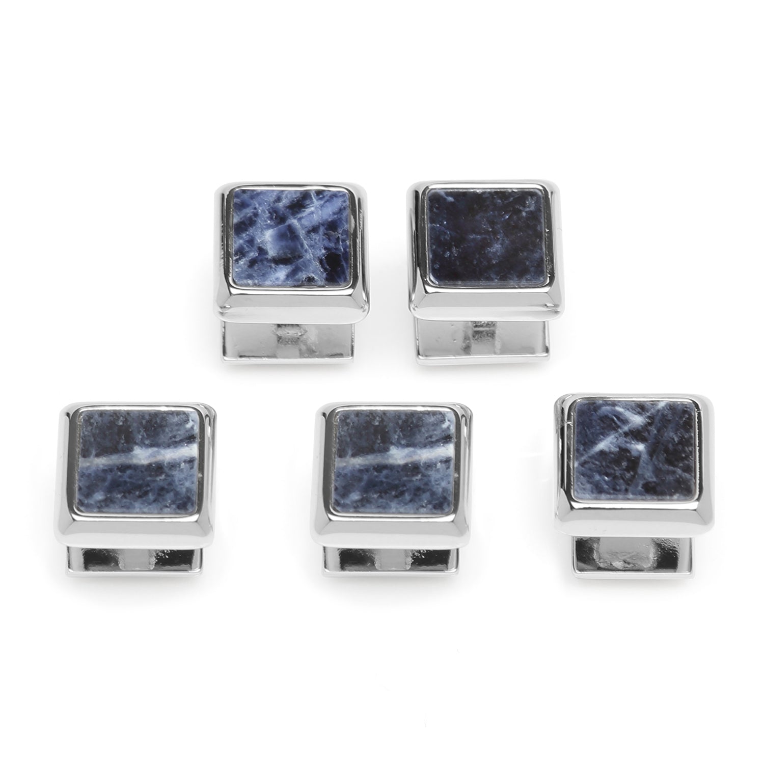 Silver and Sodalite JFK Presidential 5-Stud Set 4