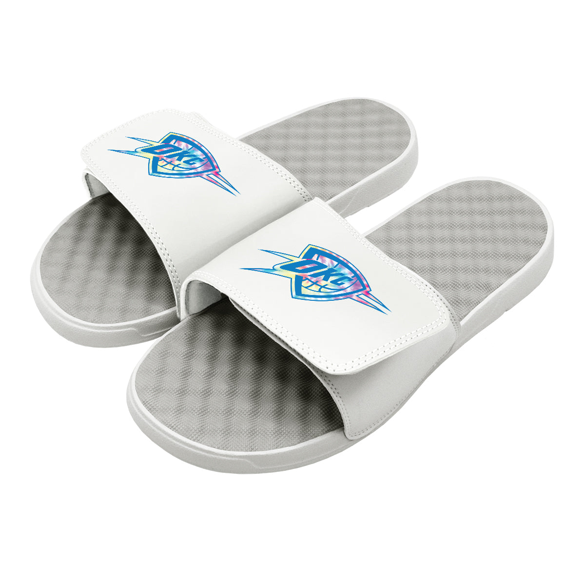 OKC Thunder Tie Dye Clip Slides 1