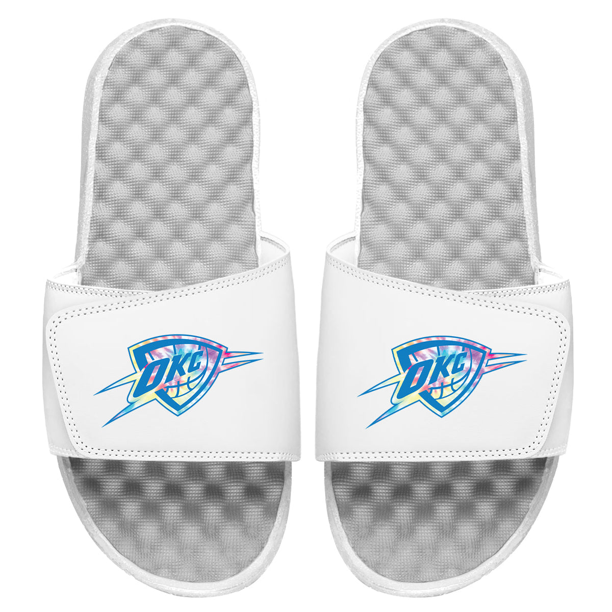 OKC Thunder Tie Dye Clip Slides 2
