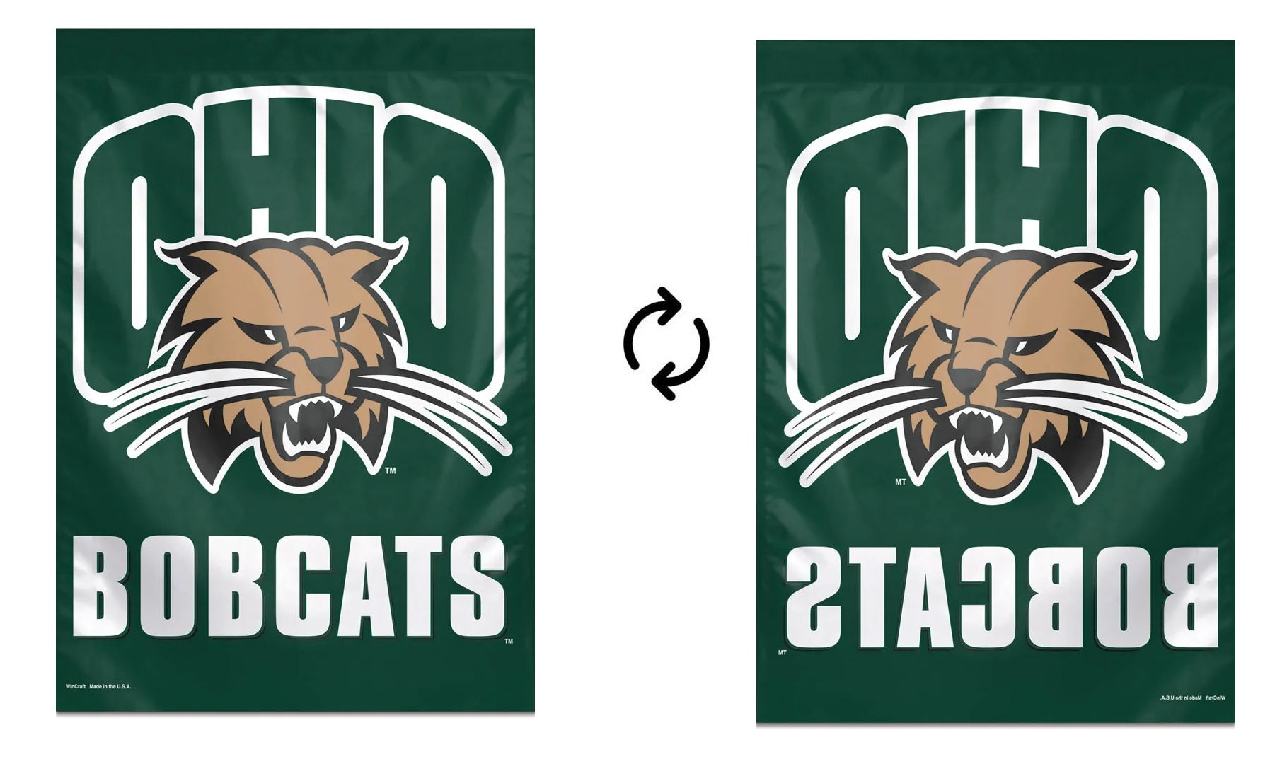 Ohio Bobcats Flag Vertical House Banner
