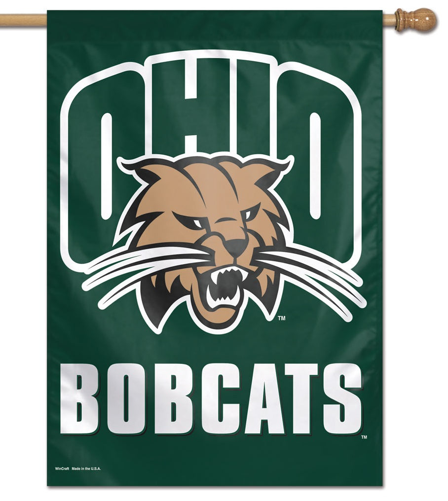 Ohio Bobcats Flag Vertical House Banner