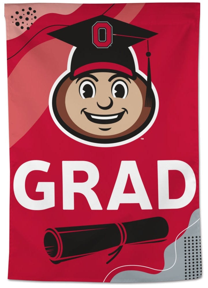 Ohio State Banner Buckeyes Graduate House Flag
