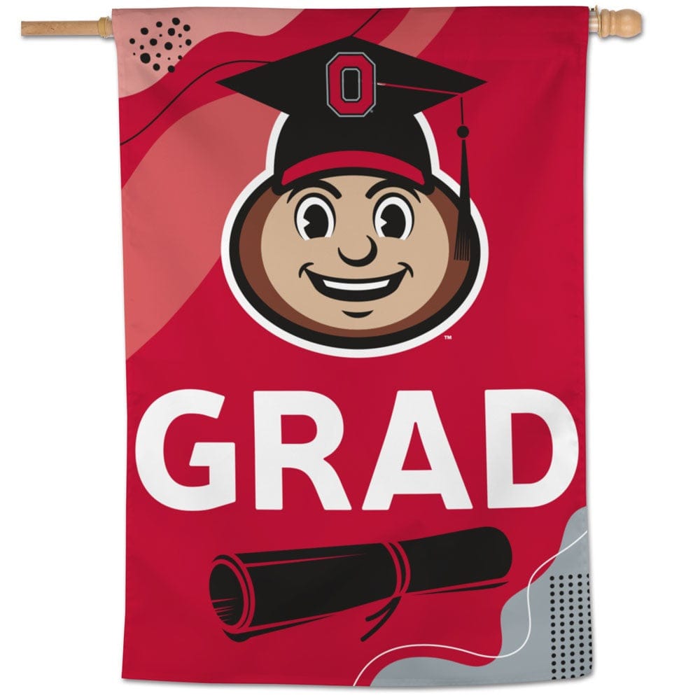 Ohio State Banner Buckeyes Graduate House Flag 3