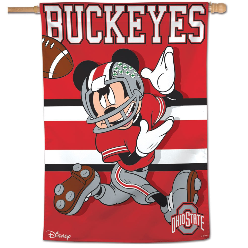 Ohio State Banner Mickey Mouse Football Flag