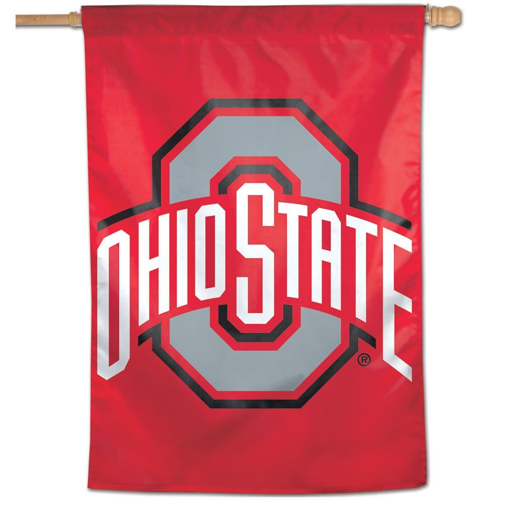 Ohio State Buckeyes Flag Vertical House Banner 3