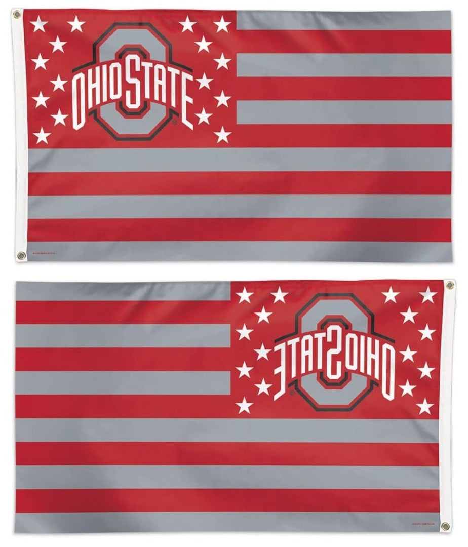 Ohio State Buckeyes Flag 3x5 Americana Stars Stripes