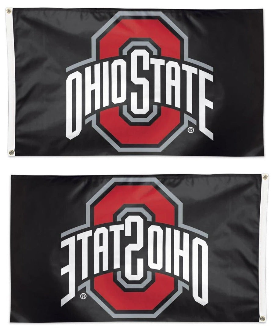 Ohio State Buckeyes Flag 3x5 Black