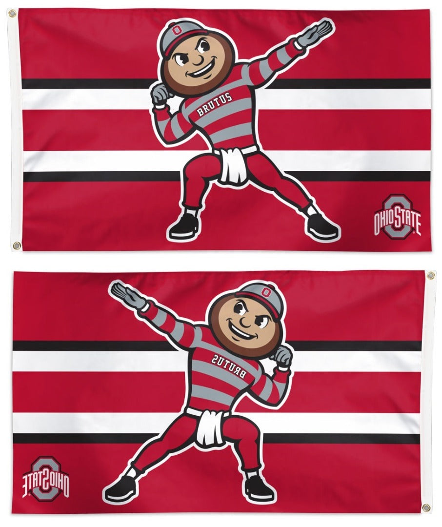 Ohio State Buckeyes Flag 3x5 Brutus