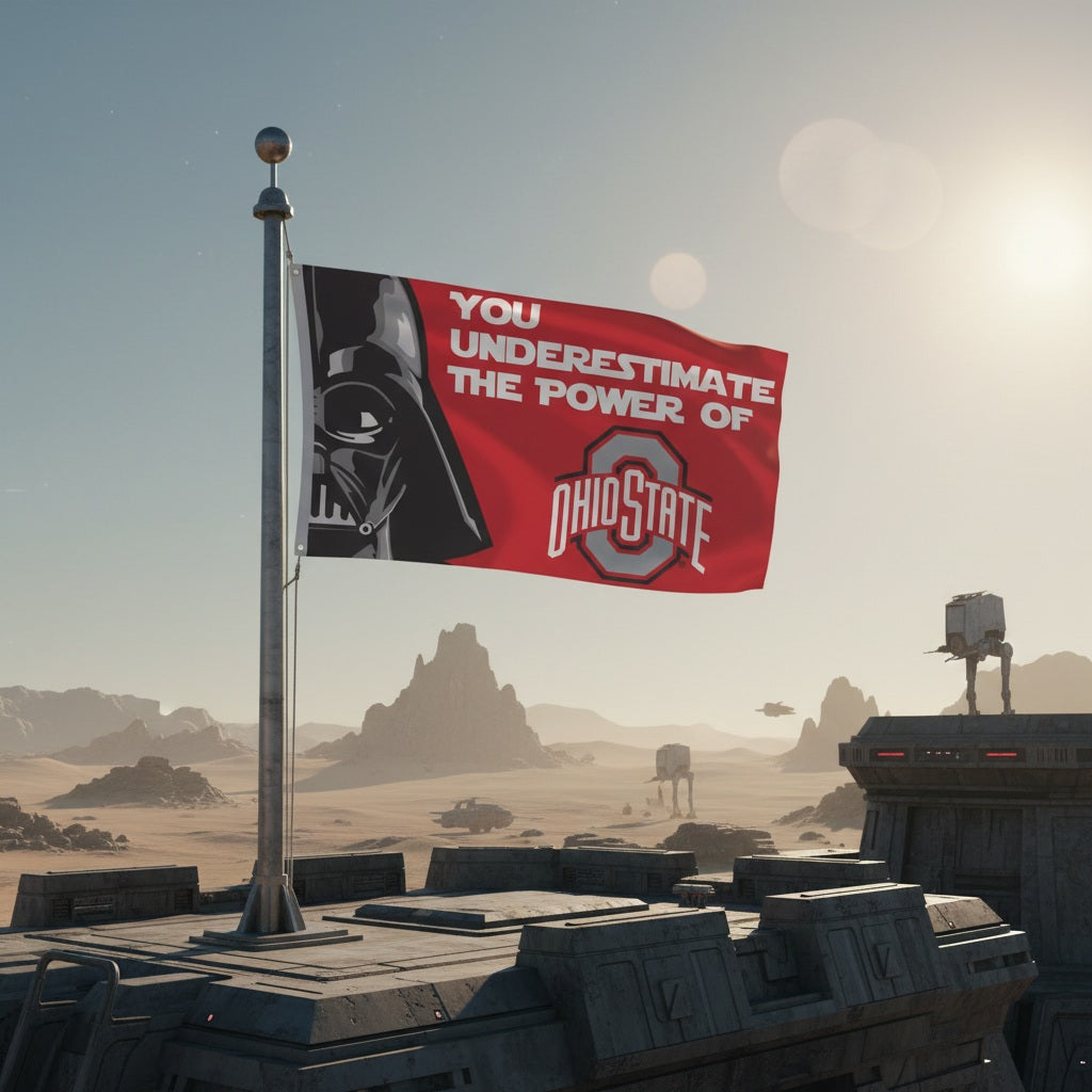 Ohio State Buckeyes Flag 3x5 Star Wars Darth Vader