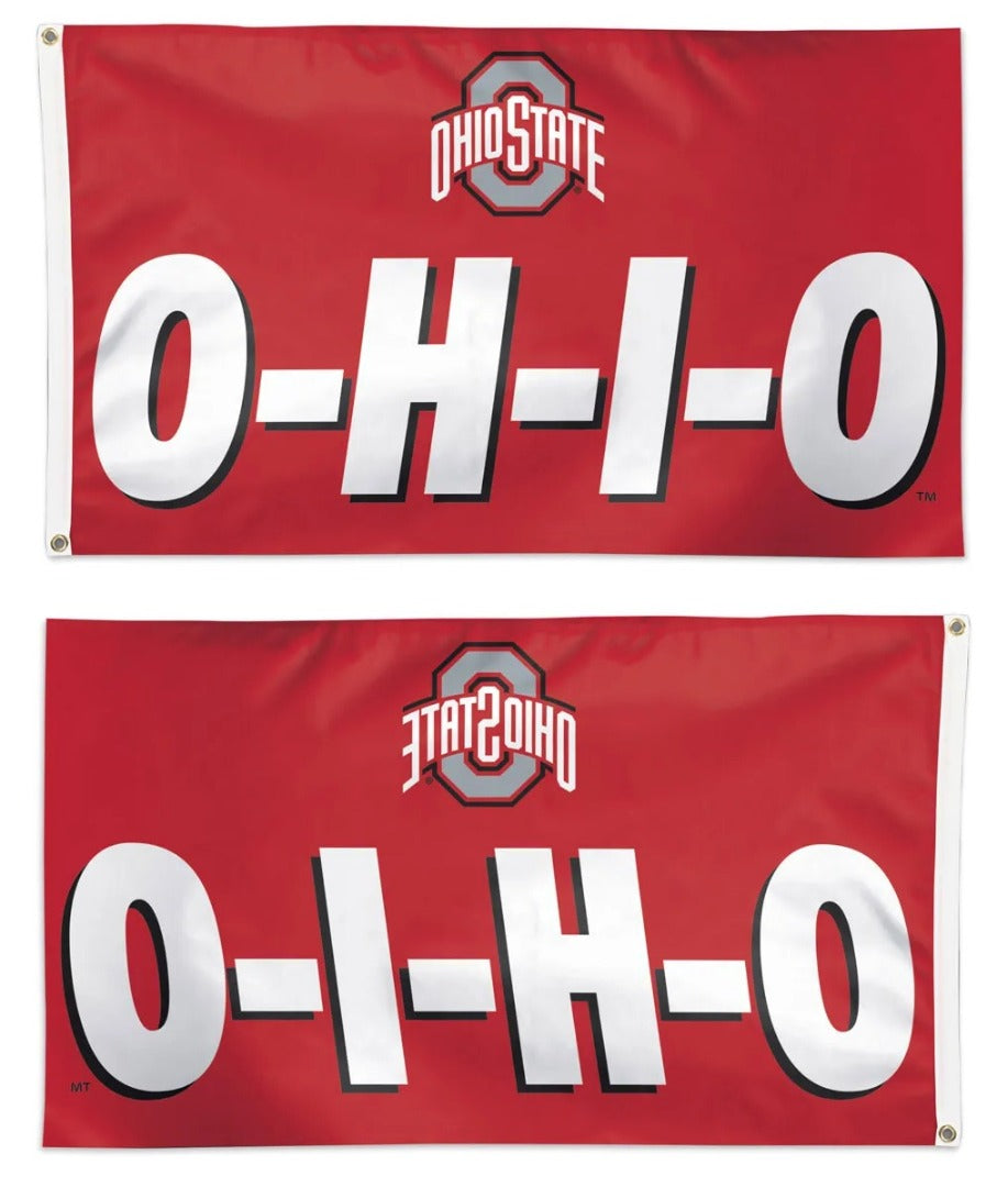 Ohio State Buckeyes O-H-I-O 3x5 Flag