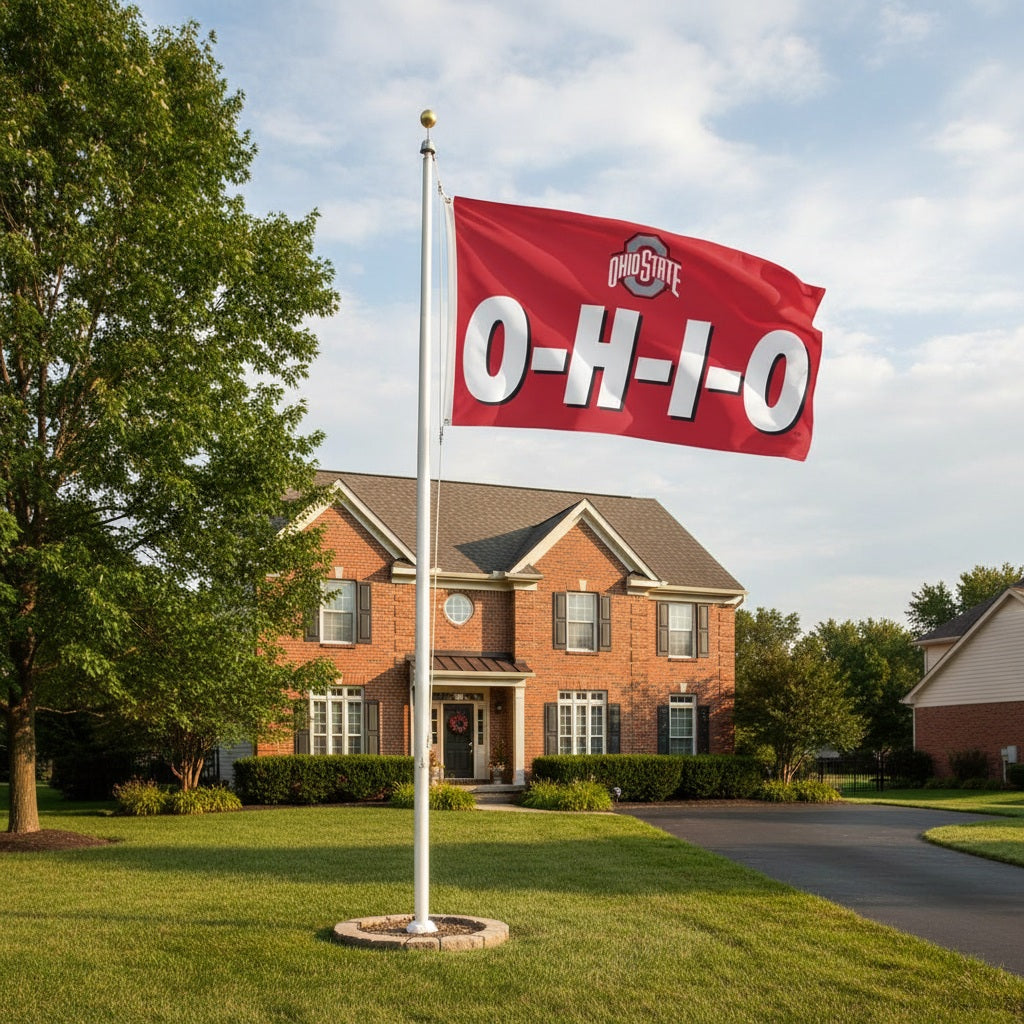 Ohio State Buckeyes O-H-I-O 3x5 Flag