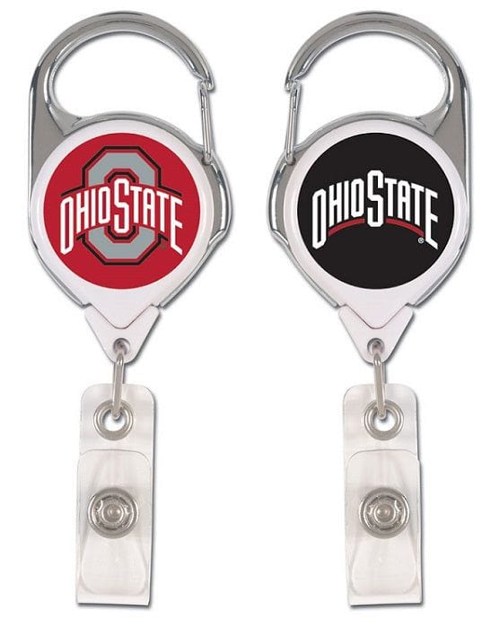 Ohio State Buckeyes Reel 2 Sided Retractable Black Red