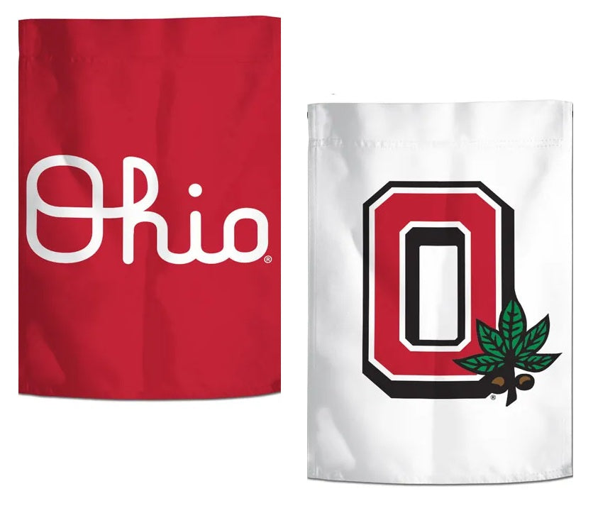 Ohio State Script 2 Sided Garden Flag