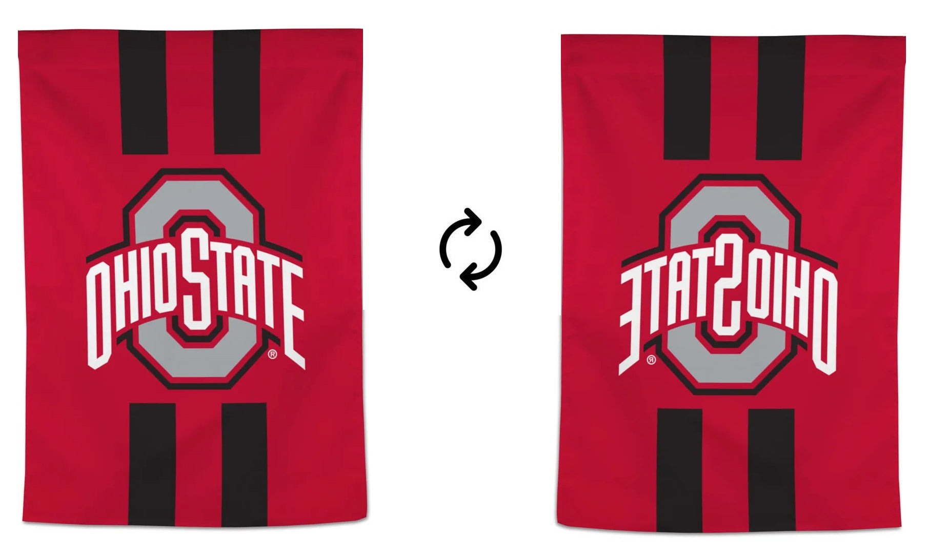 Ohio State Vertical Stripe Banner
