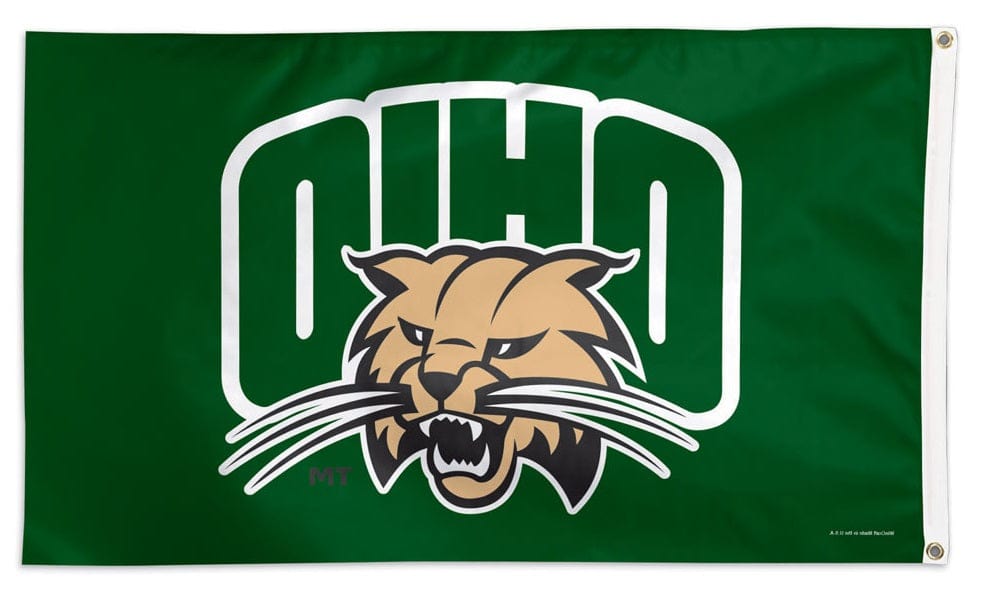 Ohio University Flag 3x5 Bobcats Logo