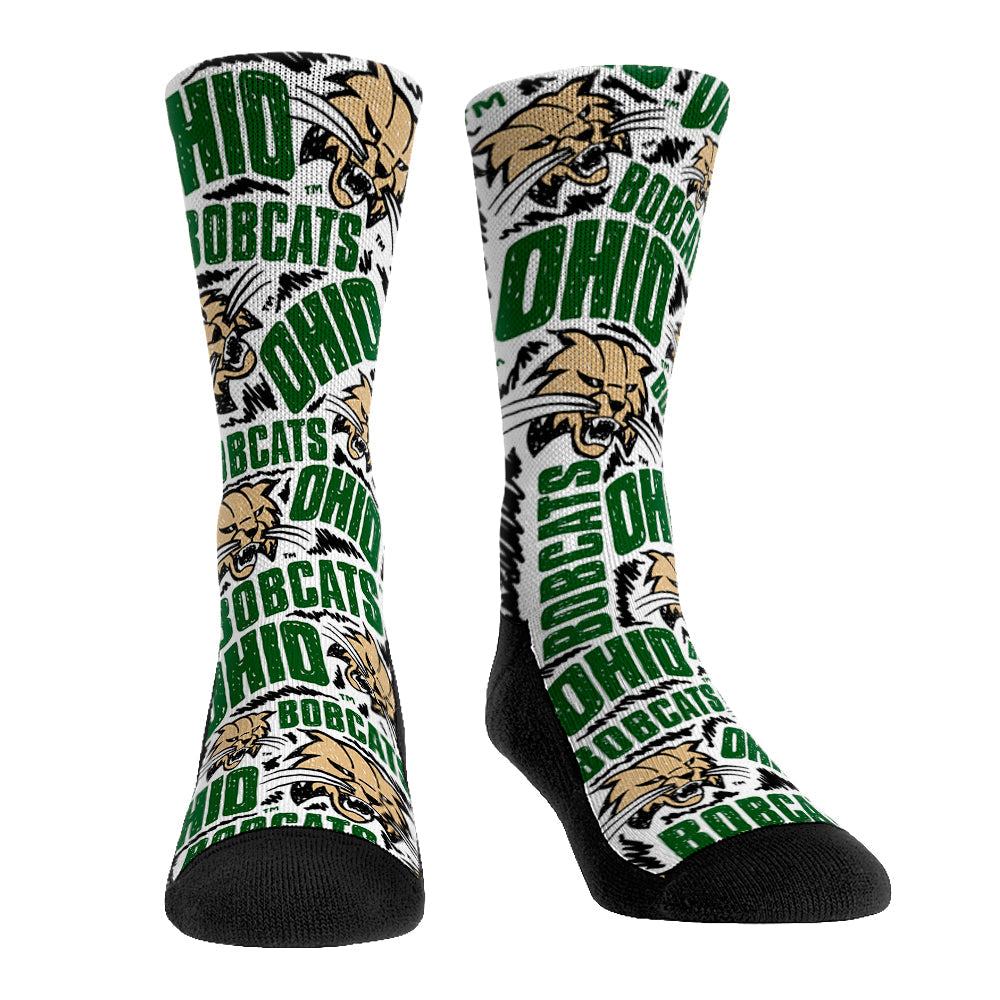 Ohio Bobcats - Logo Sketch | Rock 'Em Socks