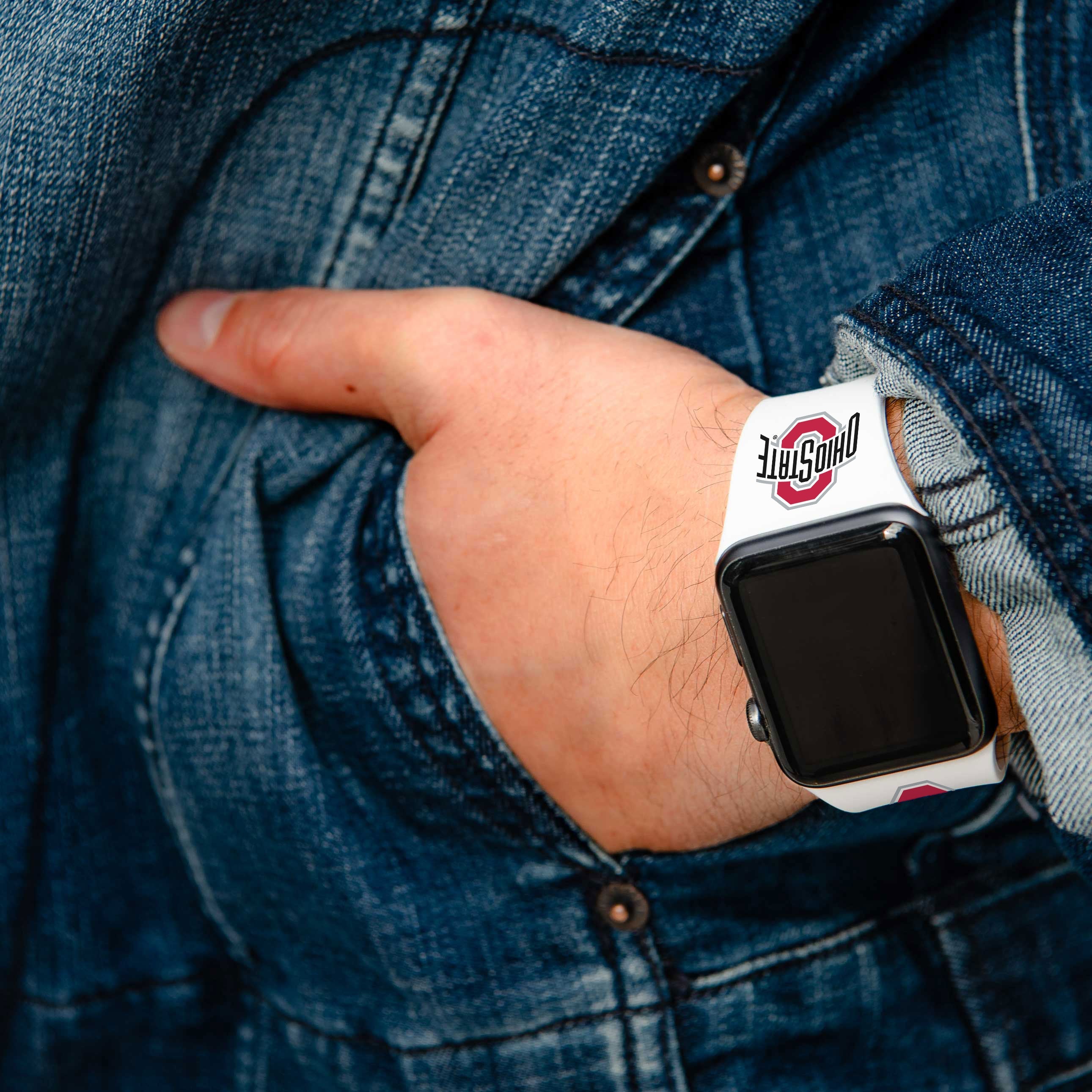 Ohio State Buckeyes Apple Watch Band 10