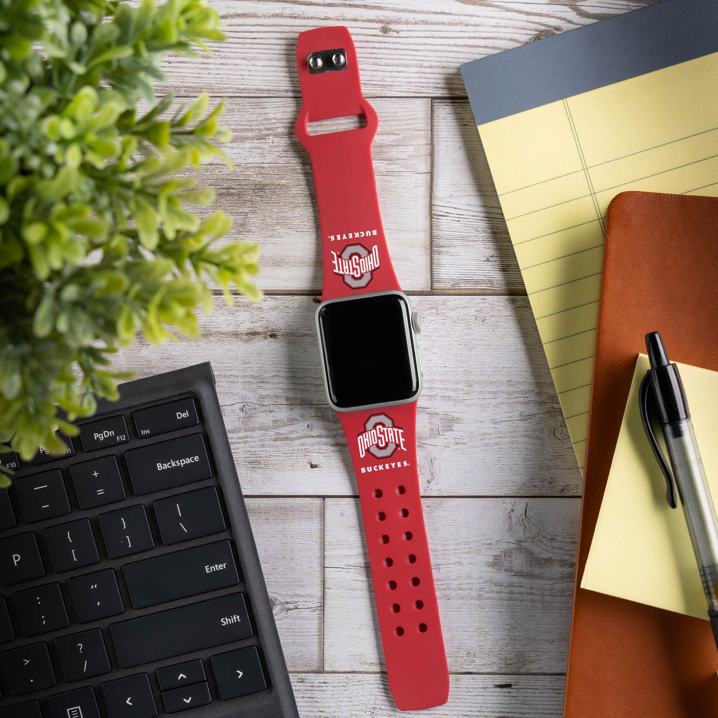 Ohio State Buckeyes HD Apple Watch Band 14