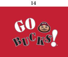Ohio State Infant Lap Shoulder Creeper Print 5