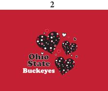 Ohio State Infant Lap Shoulder Creeper Print