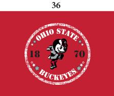 Ohio State Infant Lap Shoulder Creeper Print 13