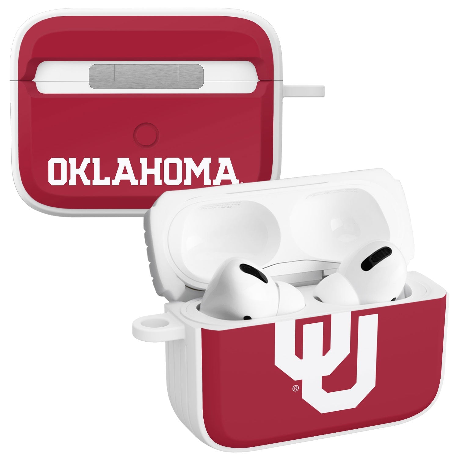 Oklahoma Sooners HDX Apple Airpods Pro 1 & 2 Case Cover | Affinity Bands
