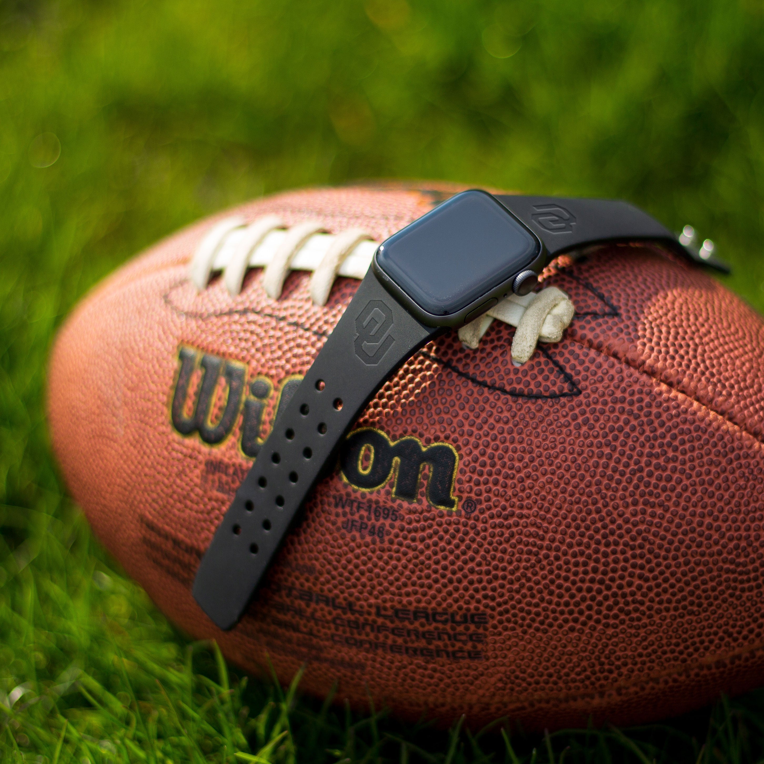 Oklahoma Sooners Engraved Apple Watch Band 8