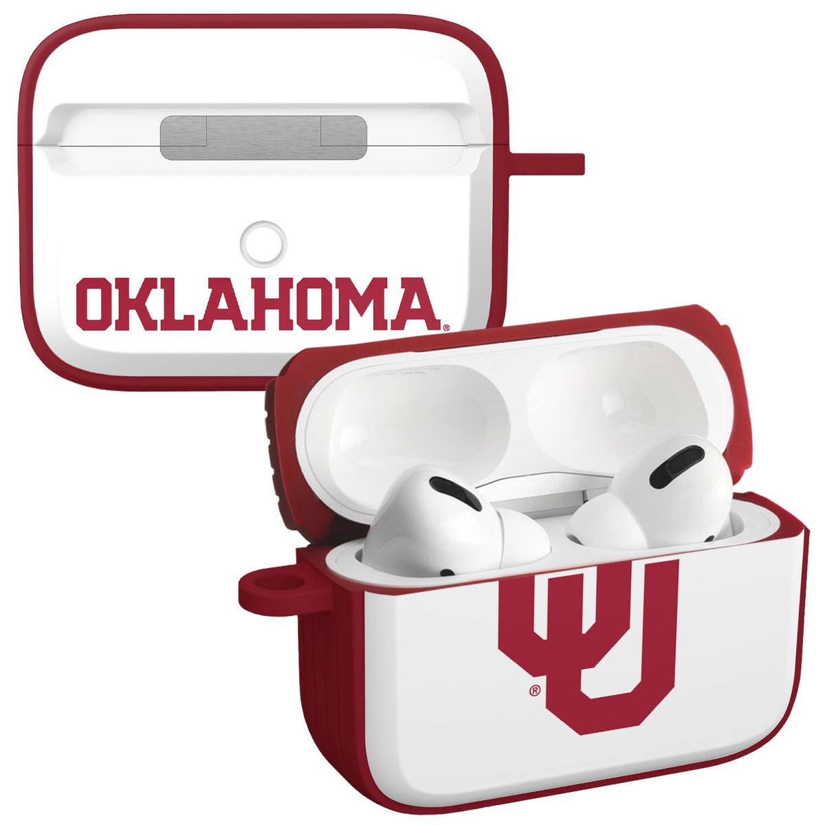 Oklahoma Sooners HDX Apple Airpods Pro 1 & 2 Case Cover | Affinity Bands 6