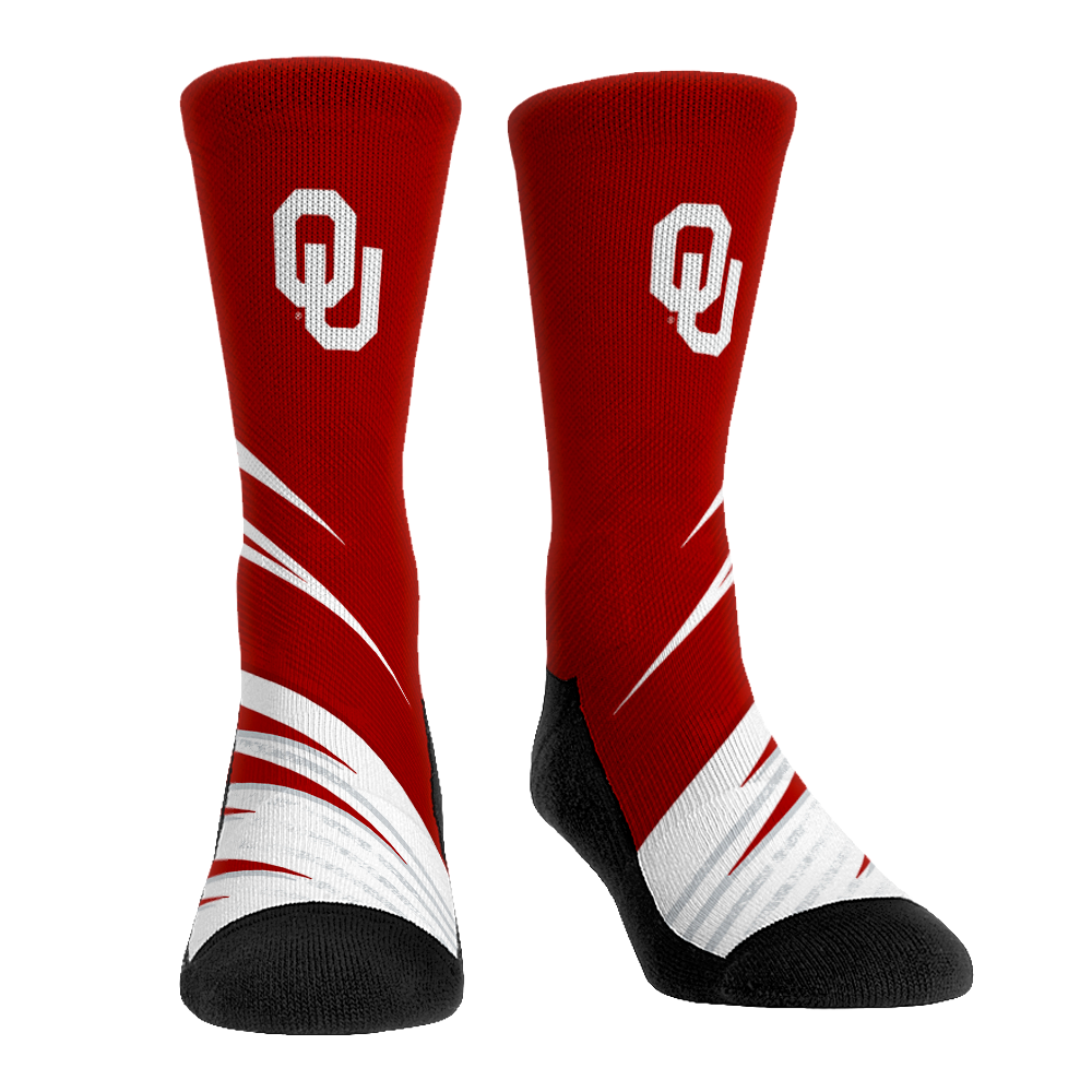Oklahoma Sooners - Slash Slant | Rock 'Em Socks