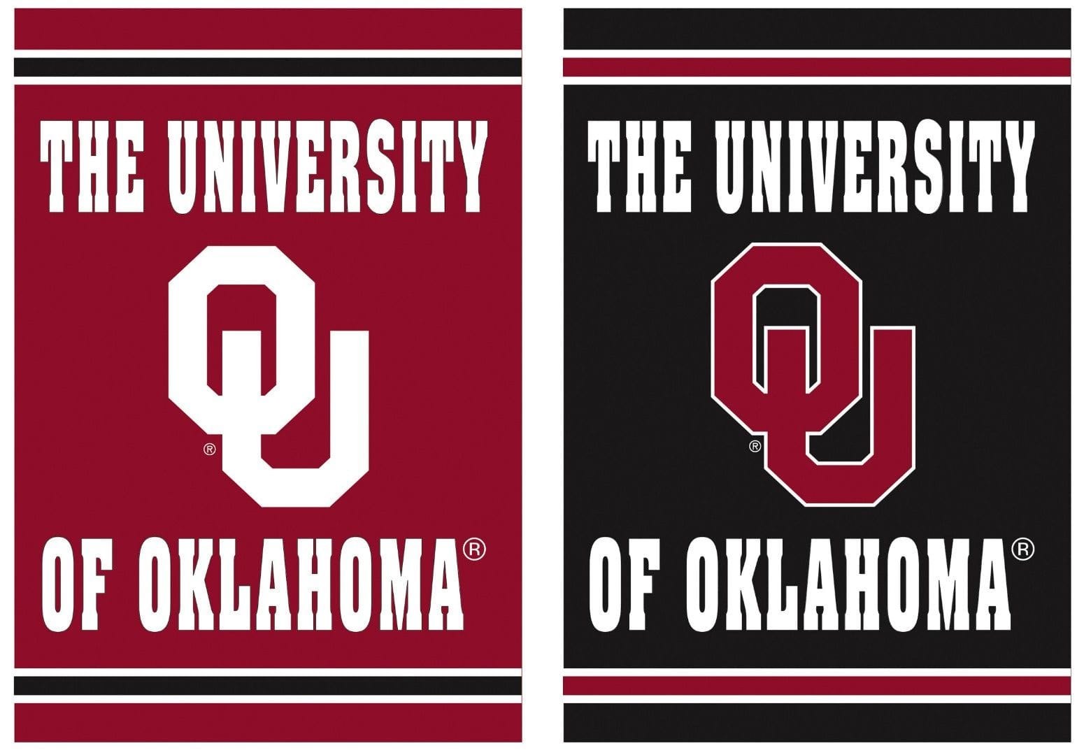 Oklahoma Sooners Flag 2 Sided Textured