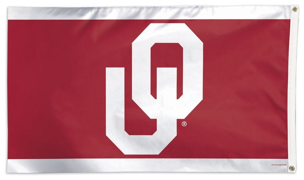 Oklahoma Sooners Flag 3x5 OU Logo Stripe